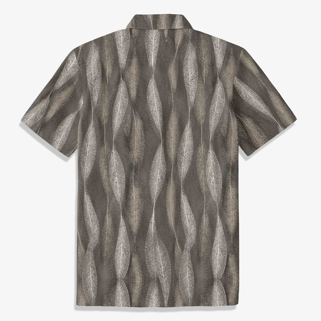The Rustic Skeleton Leaf Shirt - Vintage Earth Tone