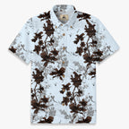 Light Blue Chinoiserie Floral Hawaiian Shirt for Men