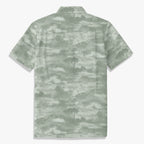 Men’s Blue Ink Wash Landscape Shirt – Vintage Artistic Summer Button Up