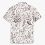 Vintage Botanical Line Art Hawaiian Shirt back view