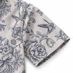 Engraved Hummingbird Garden Pearl Gray short sleeve detail visualization