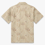 Ivory Swallow Garden Resort Shirt in warm ivory - back view