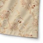 Ivory Swallow Garden Resort Shirt hem and side seam detail visualization