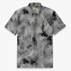 Smoke Brushstroke Abstract Hawaiian Shirt for Men front view