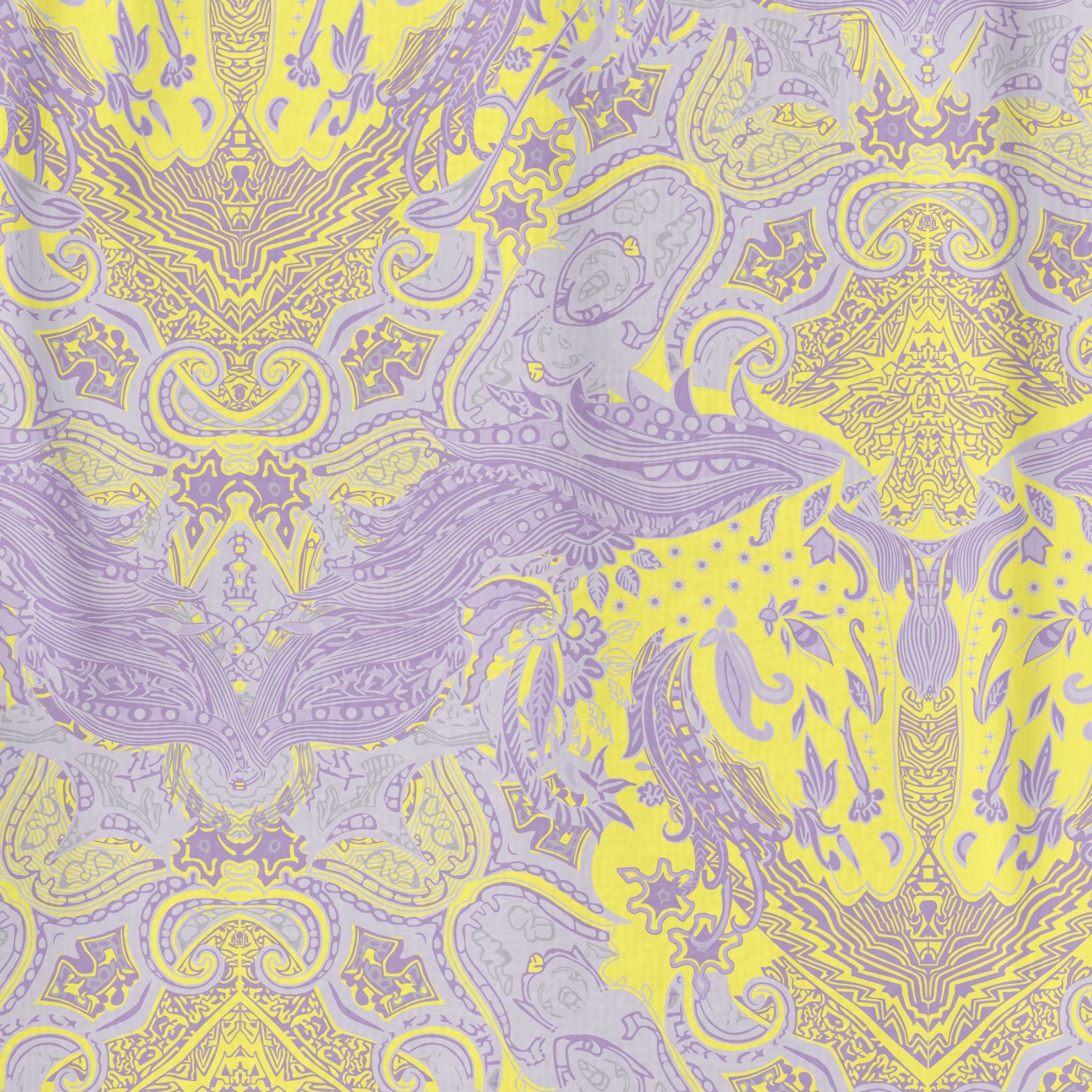 Purple Fortune Horse shirt back print close-up