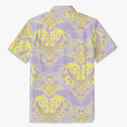 Purple Fortune Horse Print Hawaiian Shirt back view